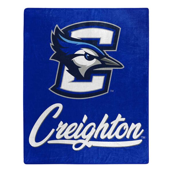 Creighton Blue Jays Blanket 50x60 Raschel Signature Design For Cheap