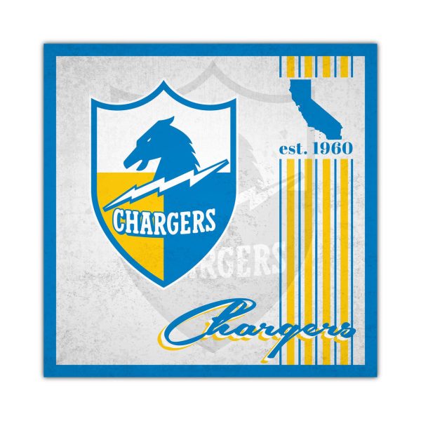 Los Angeles Chargers Sign Wood 10x10 Album Design Cheap