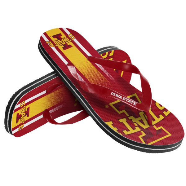 Iowa State Cyclones Flip Flop Unisex Gradient Big Logo (1 Pair) M Supply