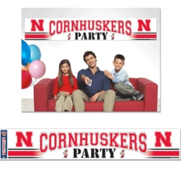 Nebraska Cornhuskers Banner 12x65 Party Style CO For Cheap