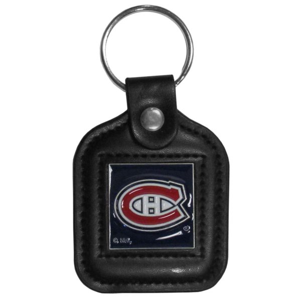 Montreal Canadiens® Square Leather Key Chain For Discount