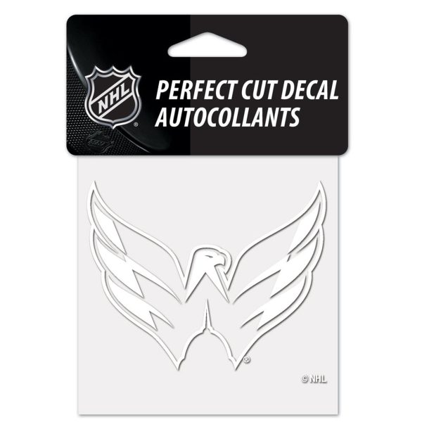 Washington Capitals Decal 4x4 Perfect Cut White Sale